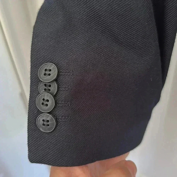 H&M Blue Navy Men’s Blazer Sz 40R - Picture 5 of 9